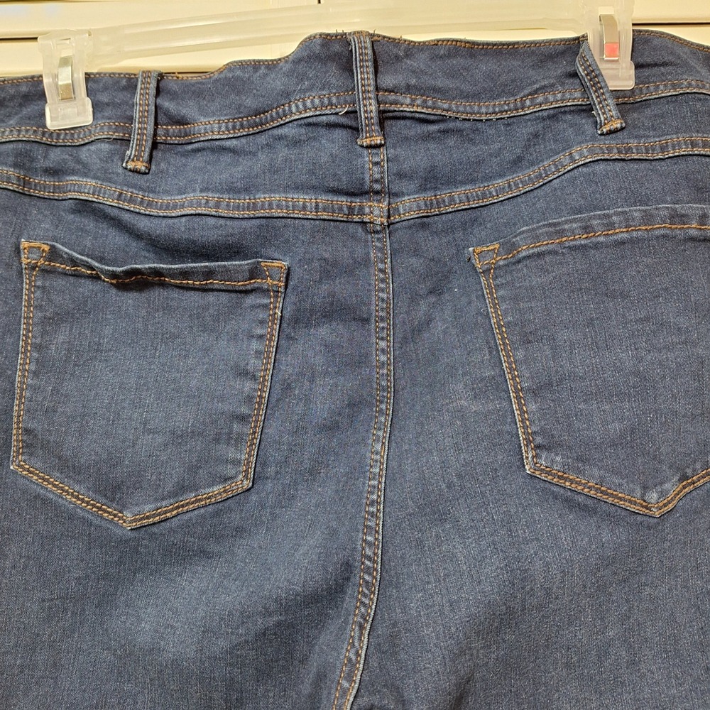 Torrid Luxe Slim Boot Super Stretch Jeans Dark Wash Blue Plus Size Denim - Picture 7 of 13